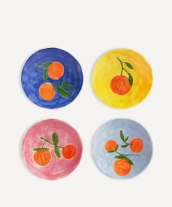 &Klevering Tableware^Orange Full Colour Plate Set of Four
