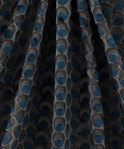 Liberty Interiors Furnishing Fabrics^Ottoman Spot Cut Velvet in Lapis