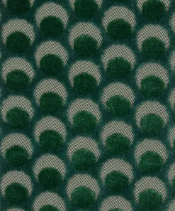 Liberty Interiors Furnishing Fabrics^Ottoman Spot Cut Velvet in Scarab