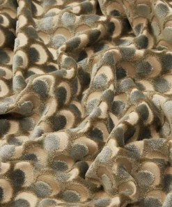 Liberty Interiors Furnishing Fabrics^Ottoman Spot Cut Velvet in Pewter