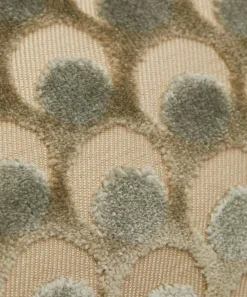 Liberty Interiors Furnishing Fabrics^Ottoman Spot Cut Velvet in Pewter