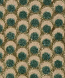 Liberty Interiors Furnishing Fabrics^Ottoman Spot Cut Velvet in Lichen