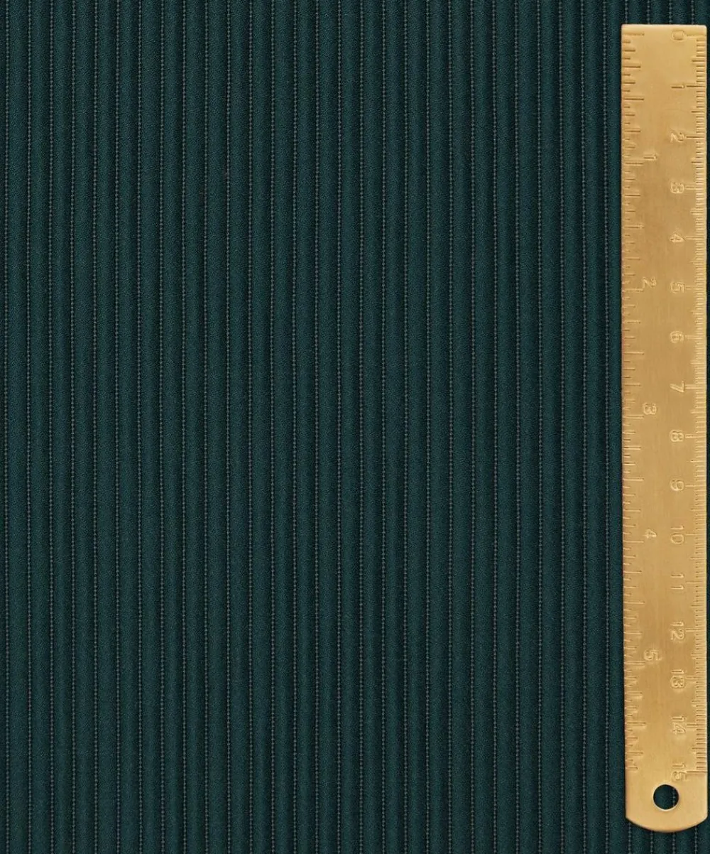 Liberty Interiors Furnishing Fabrics^Ottoman Stripe in Scarab