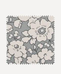 Liberty Interiors Furnishing Fabrics^Outdoor Fabric Swatch – Betsy Bloom Easton in Pewter