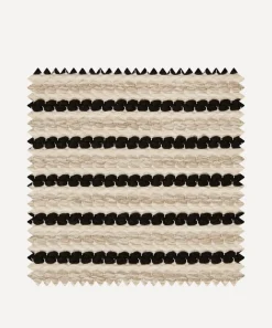 Liberty Interiors Furnishing Fabrics^Outdoor Fabric Swatch – Candy Stripe Harlow in Pewter