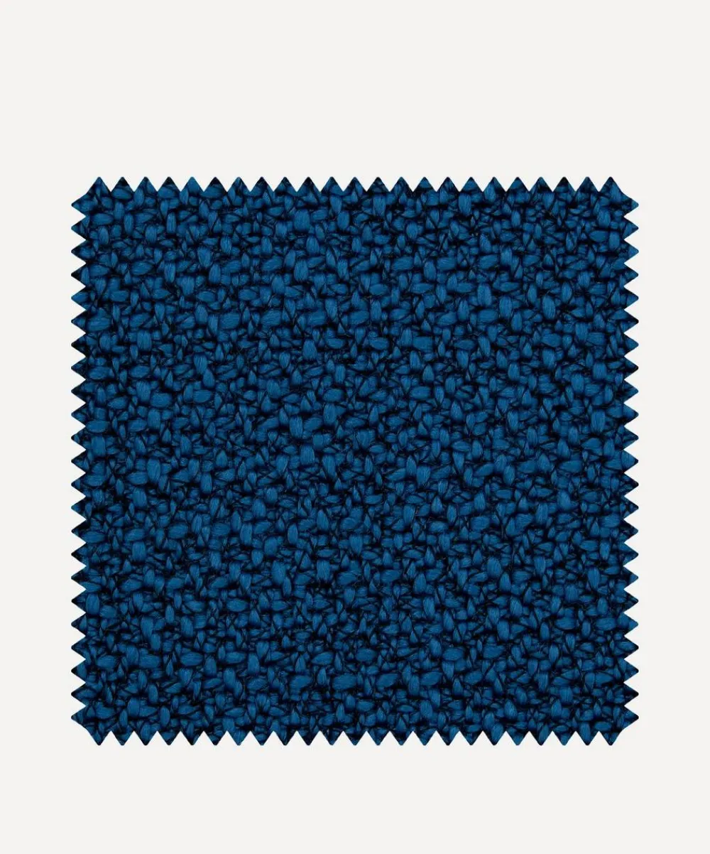 Liberty Interiors Furnishing Fabrics^Outdoor Fabric Swatch – Reef Plain Lloyd in Lapis