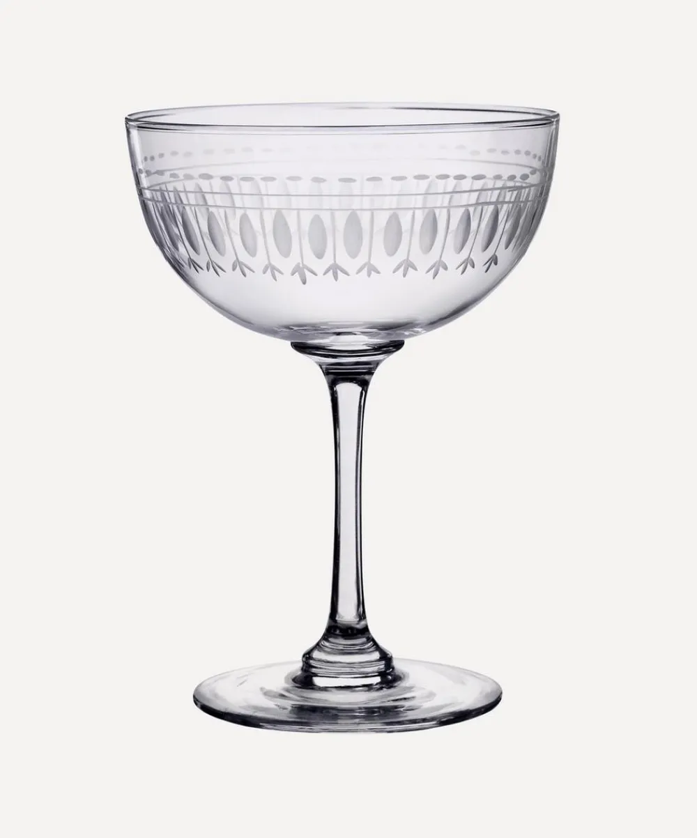 The Vintage List Glass & Drinksware^Oval Champagne Coupes Set of Six