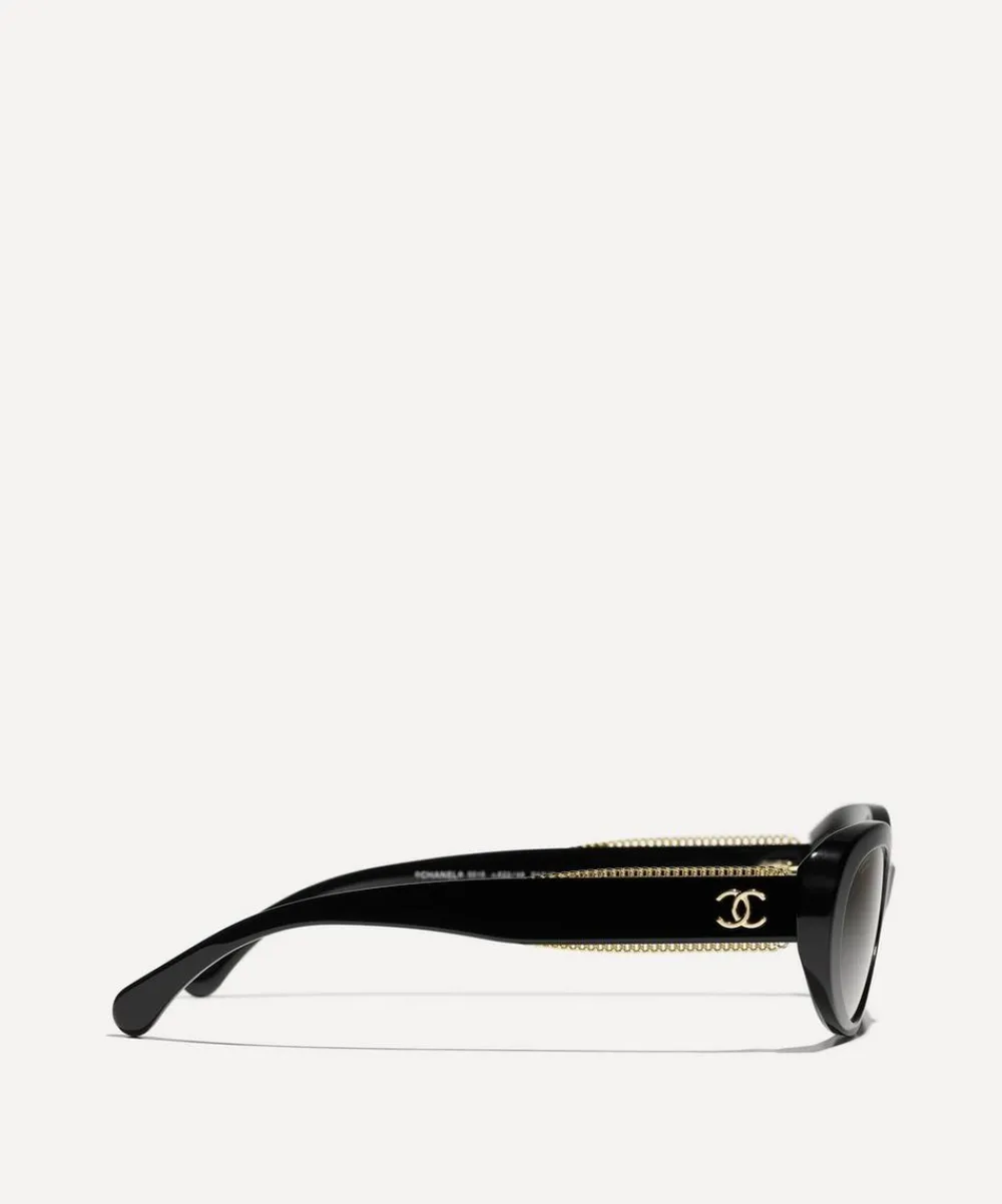 CHANEL Sunglasses & Glasses^Oval Sunglasses