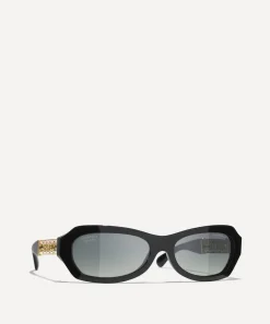 CHANEL Sunglasses & Glasses^Oval Sunglasses