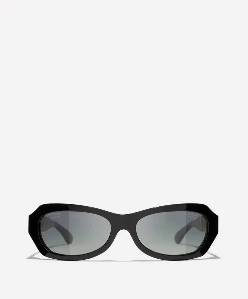 CHANEL Sunglasses & Glasses^Oval Sunglasses