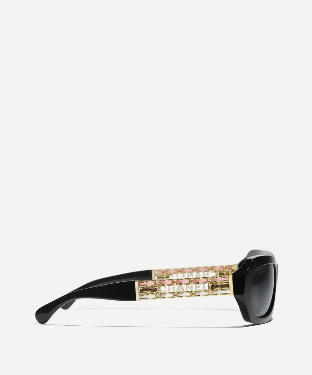 CHANEL Sunglasses & Glasses^Oval Sunglasses