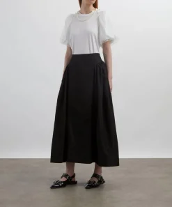 Simone Rocha Tops^Overlay Puff-Sleeve Pearl T-Shirt