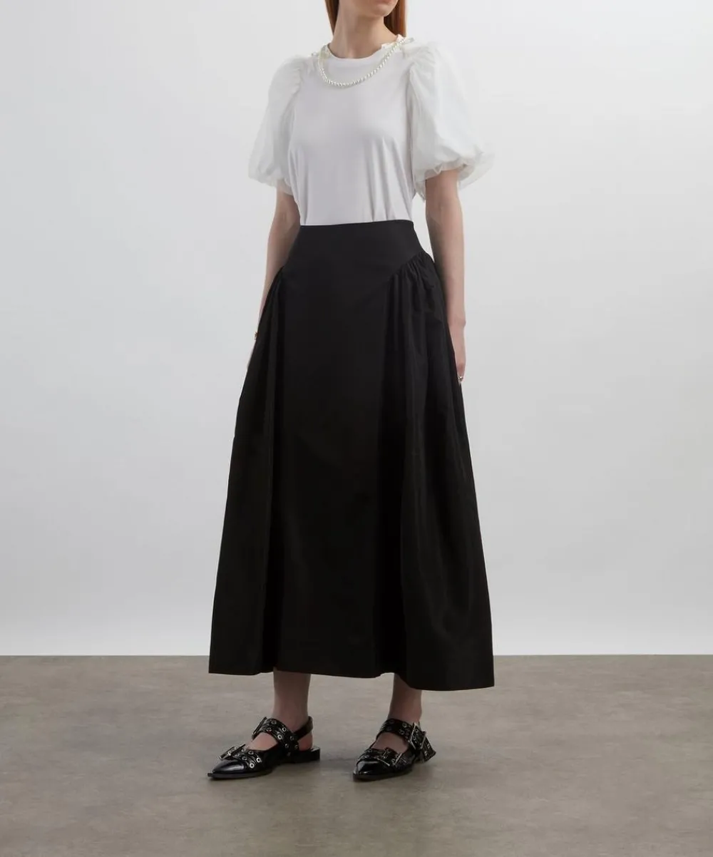 Simone Rocha Tops^Overlay Puff-Sleeve Pearl T-Shirt