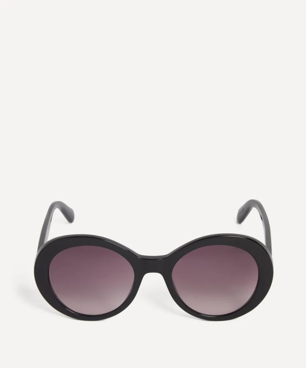 Stella McCartney Sunglasses & Glasses^Oversized Round Acetate Sunglasses