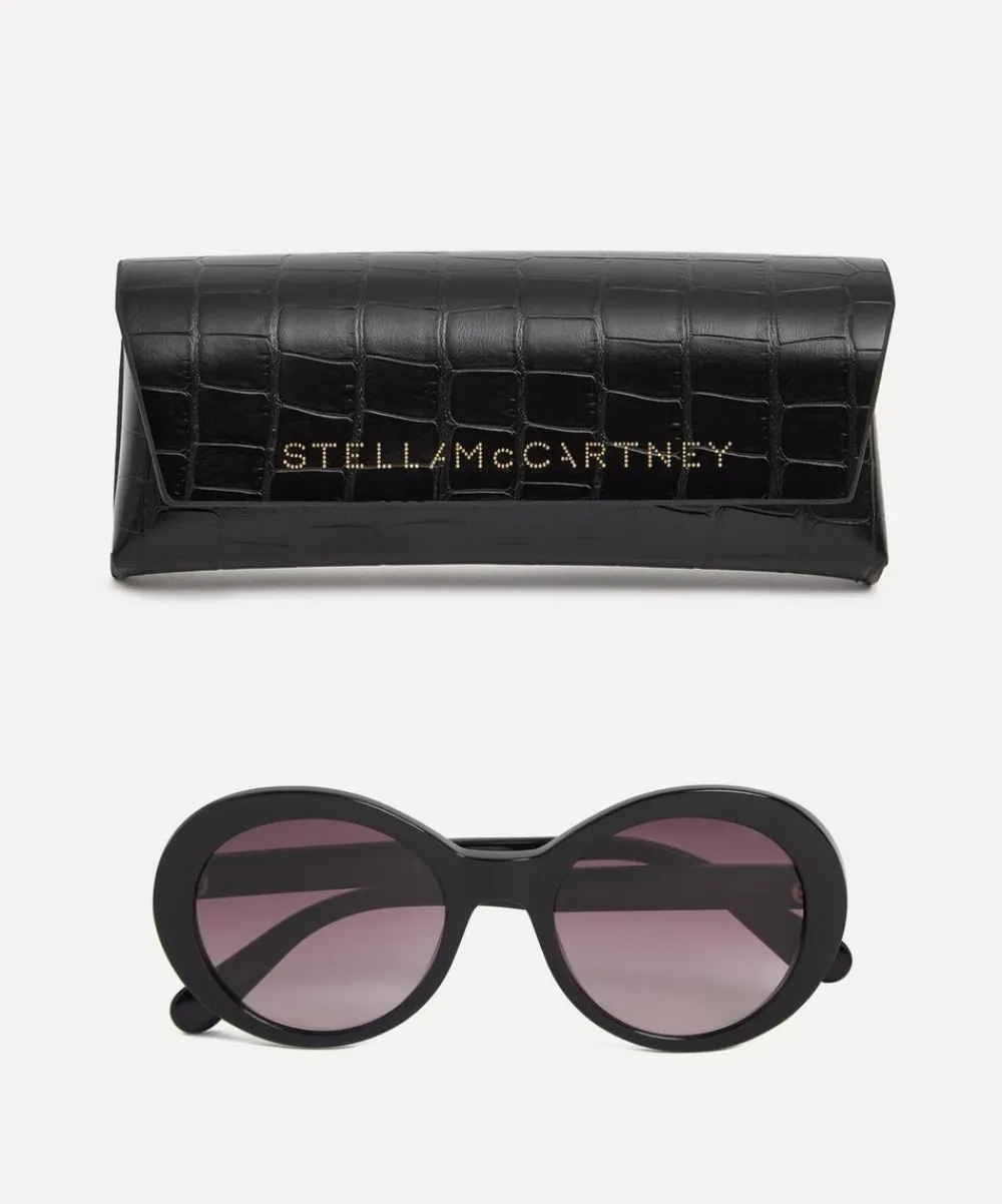 Stella McCartney Sunglasses & Glasses^Oversized Round Acetate Sunglasses