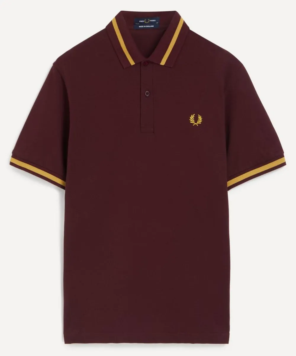 Fred Perry Tops^Oxblood M12 Twin Tipped Polo Shirt