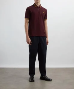 Fred Perry Tops^Oxblood M12 Twin Tipped Polo Shirt