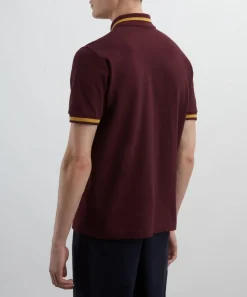 Fred Perry Tops^Oxblood M12 Twin Tipped Polo Shirt