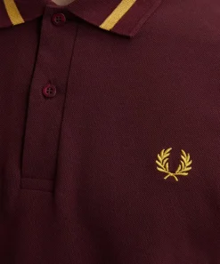 Fred Perry Tops^Oxblood M12 Twin Tipped Polo Shirt