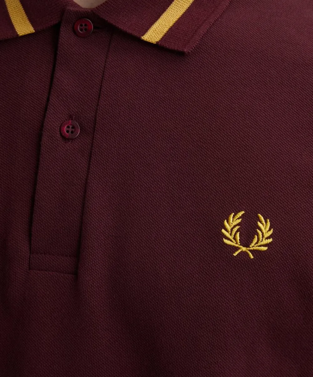 Fred Perry Tops^Oxblood M12 Twin Tipped Polo Shirt