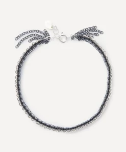 Stephanie Schneider Bracelets|Bracelets^Oxidised Silver 3 Strand Chain Bracelet