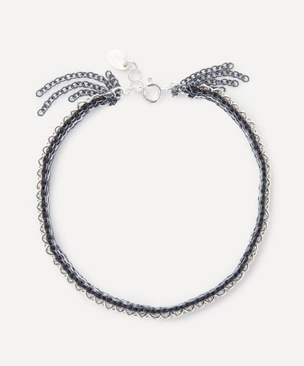 Stephanie Schneider Bracelets|Bracelets^Oxidised Silver 3 Strand Chain Bracelet