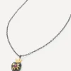 Acanthus Necklaces|Necklaces^Oxidised Silver Shining Heart Ruby Pendant Necklace