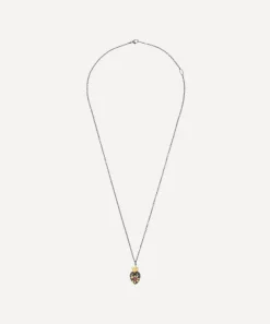 Acanthus Necklaces|Necklaces^Oxidised Silver Shining Heart Ruby Pendant Necklace