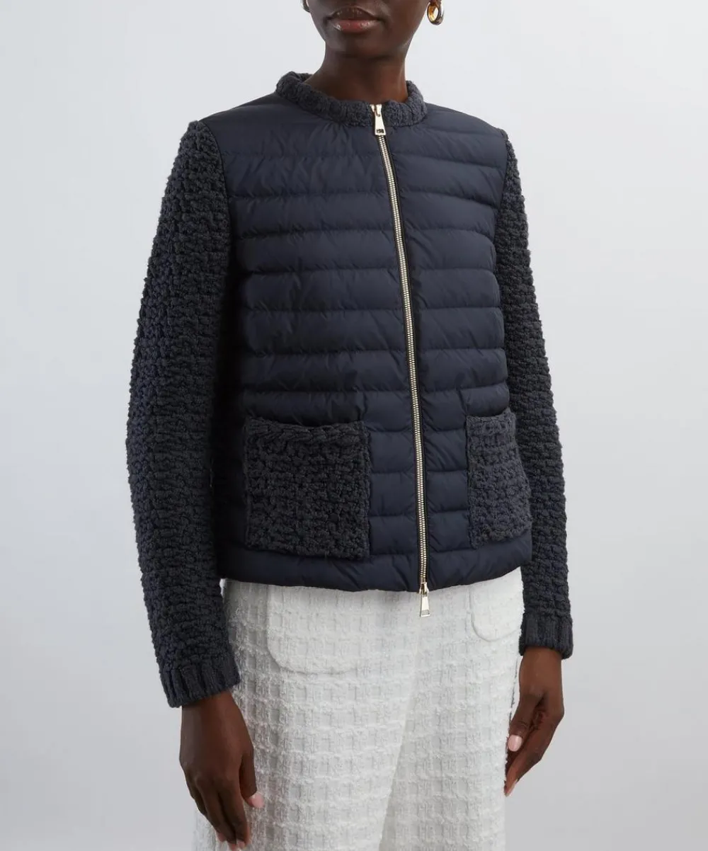 Moncler Knitwear^Padded Knitted Cardigan