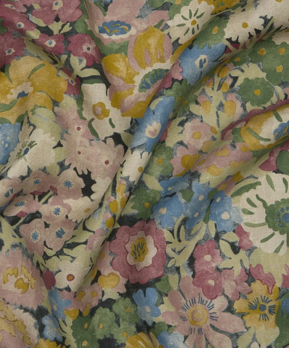 Liberty Interiors Furnishing Fabrics|Furnishing Fabrics^Painted Thorpe Linen in Lacquer