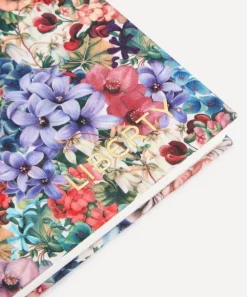 Liberty Stationery And Games^Painted Travels Print Cotton A5 Lined Notebook