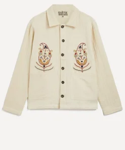 Kartik Research Coats & Jackets^Paisley Embroidered Cropped Jacket