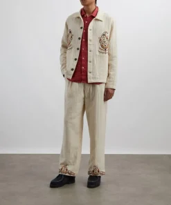 Kartik Research Trousers^Paisley Embroidered Trousers