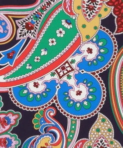 Liberty Fabrics Crepe De Chine^Paisley Fanfare Crepe de Chine