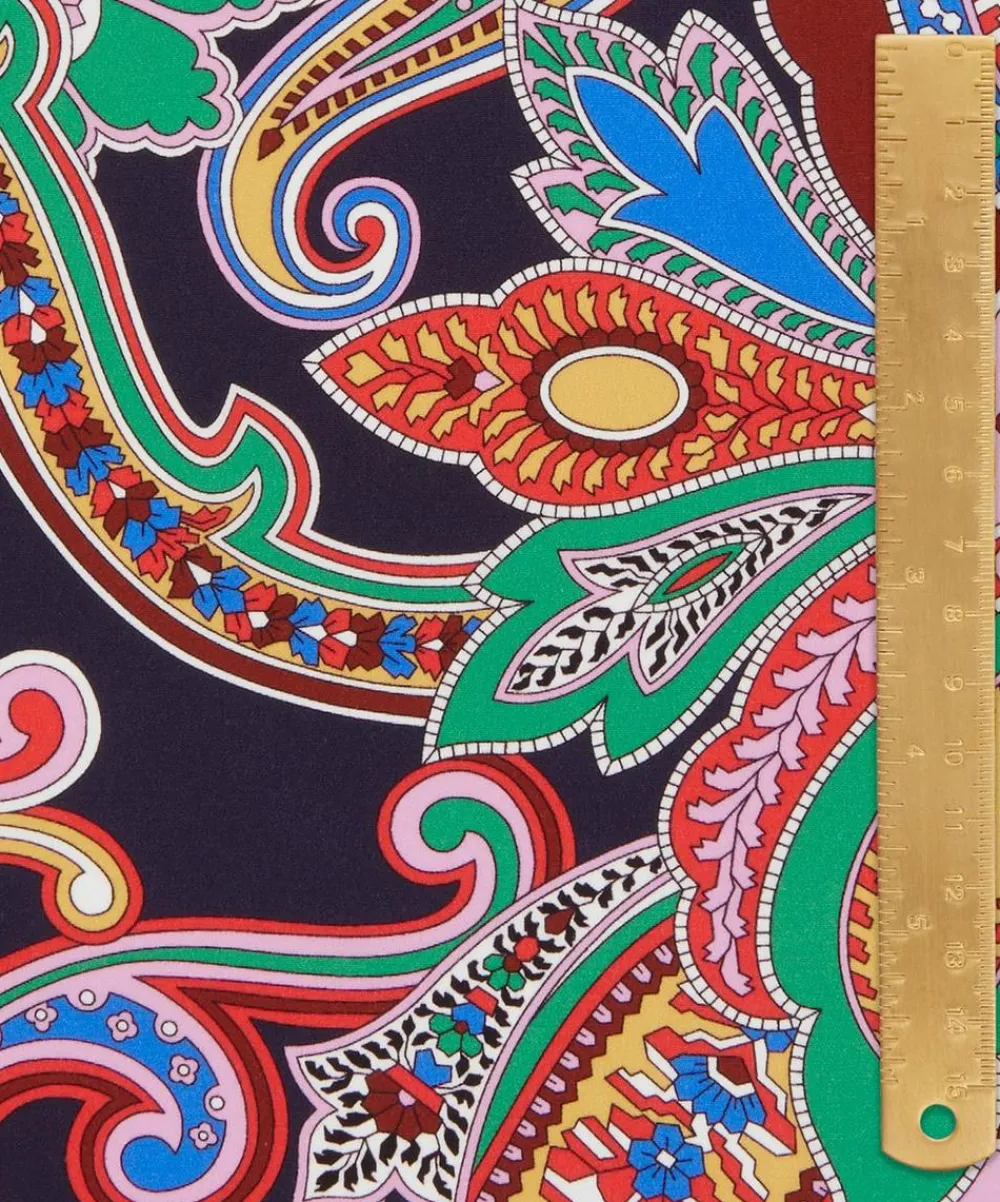 Liberty Fabrics Crepe De Chine^Paisley Fanfare Crepe de Chine
