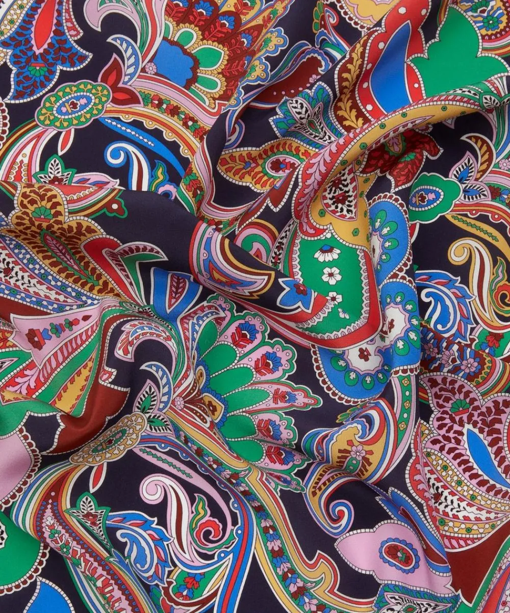 Liberty Fabrics Crepe De Chine^Paisley Fanfare Crepe de Chine