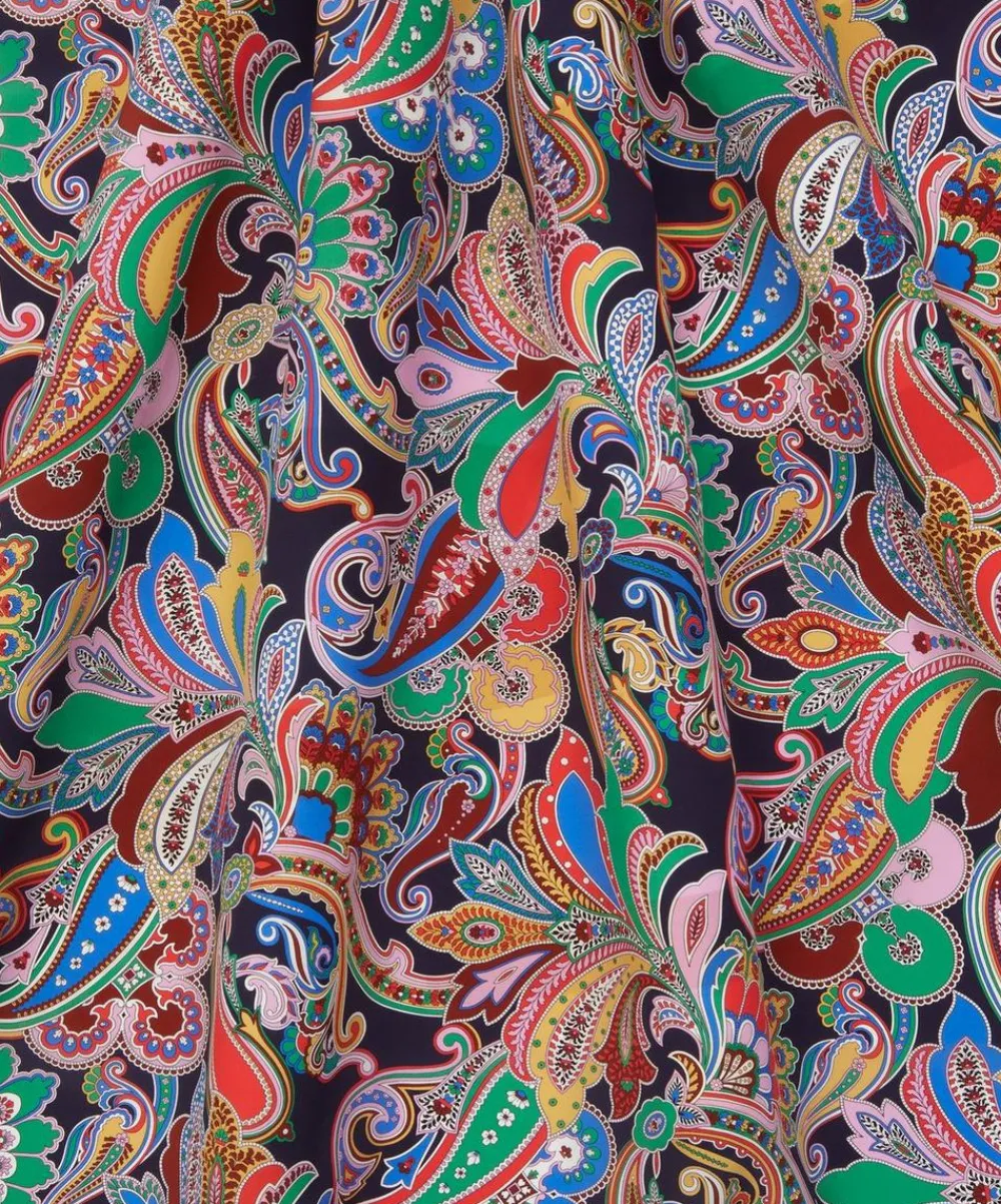 Liberty Fabrics Crepe De Chine^Paisley Fanfare Crepe de Chine