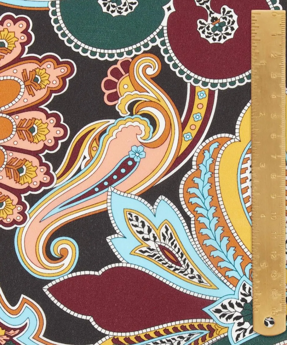 Liberty Fabrics Crepe De Chine^Paisley Fanfare Crepe de Chine