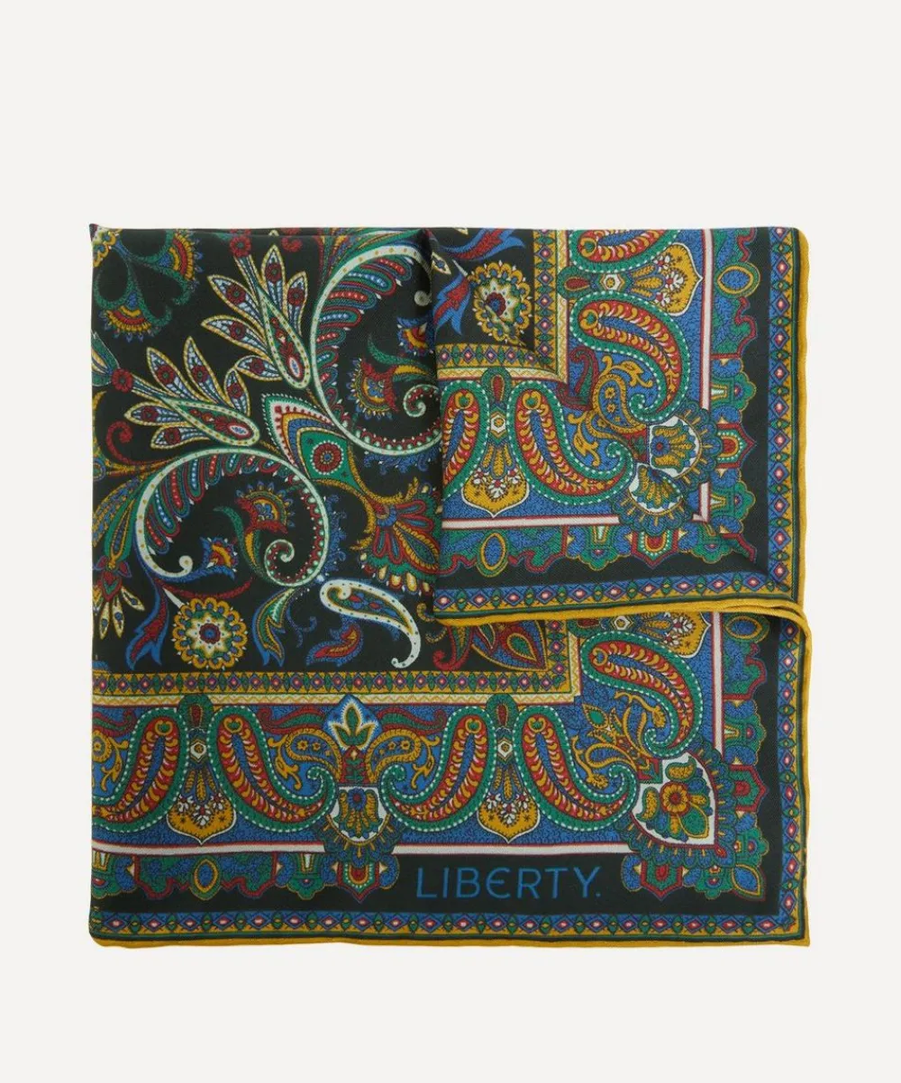 Liberty Pocket Squares^Paisley Silk Pocket Square