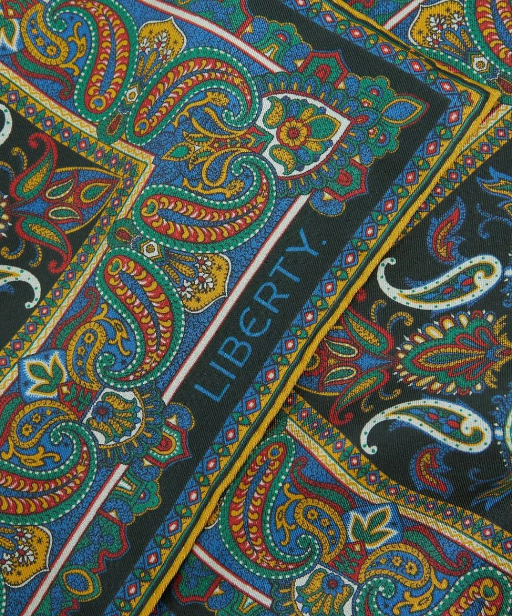 Liberty Pocket Squares^Paisley Silk Pocket Square