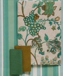 Liberty Interiors Furnishing Fabrics^Palampore Embroidery in Jade