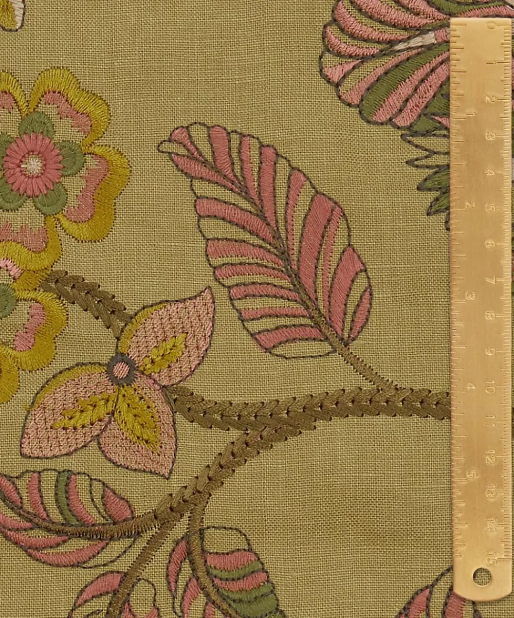 Liberty Interiors Furnishing Fabrics^Palampore Embroidery in Lacquer