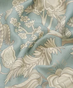 Liberty Interiors Furnishing Fabrics^Palampore Trail Landsdowne Linen in Lichen