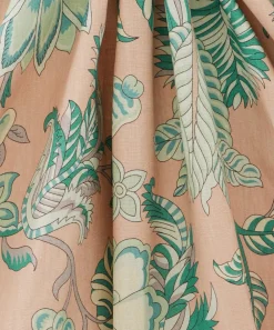 Liberty Interiors Furnishing Fabrics^Palampore Trail Landsdowne Linen in Jade Ointment