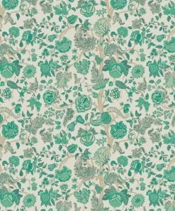 Liberty Interiors Wallpaper^Palampore Trail Wallpaper in Jade
