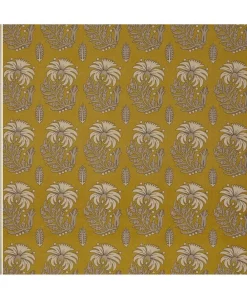 Liberty Interiors Furnishing Fabrics^Palm Parade Linen in Fennel