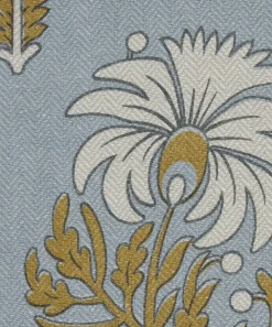 Liberty Interiors Furnishing Fabrics^Palm Parade Linen in Flax Flower