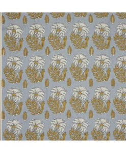 Liberty Interiors Furnishing Fabrics^Palm Parade Linen in Flax Flower