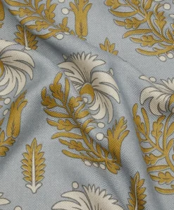 Liberty Interiors Furnishing Fabrics^Palm Parade Linen in Flax Flower