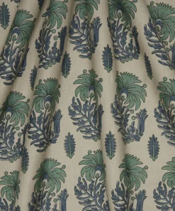 Liberty Interiors Furnishing Fabrics|Furnishing Fabrics^Palm Parade Linen in Jade
